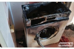 Третий случай с начала года. В Молодечно загорелась стиральная машина