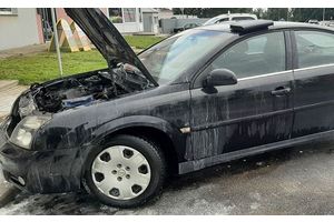 Загорание легкового автомобиля