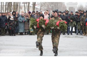Митинг, посвященный 36-й годовщине вывода советских войск из Афганистана, прошел в Молодечно