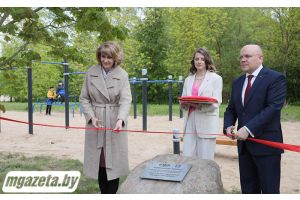 Сегодня в Молодечно на улице Крыничная открылась спортивная площадка