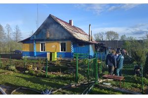 Пожар в Поречье - пострадавших нет