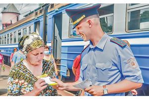 Милиция Молодечно проверяет безопасность на железной дороге