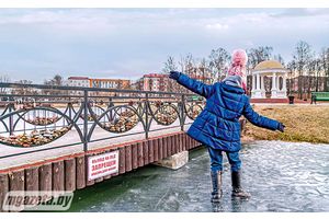 Озера в парке не для зимних развлечений