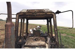 В Молодечненском районе произошло возгорание сельскохозяйственной техники