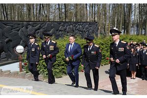 Судебные эксперты заложили аллею в парке Победы