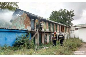В центре Молодечно горела коллективная хозпостройка