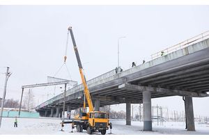 Продолжается модернизация путепровода по улице Виленской
