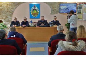 В Молодечненском РОВД провели день открытых дверей для школьников