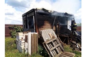Пожар в деревне Осовец