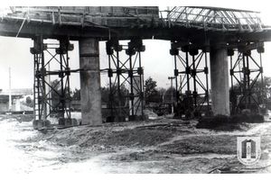 Первые сваи для путепровода в Молодечно забили в феврале 1972 года