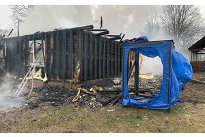 Пожар в деревне Александрово