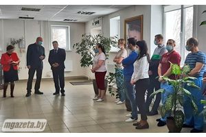 Председатель Молодечненского райисполкома Юрий Горлов встретился с коллективом СООО «Белор-Дизайн»