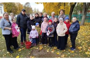 За школьными окнами – фруктовый сад