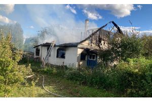 В Молодечненском районе горел жилой дом
