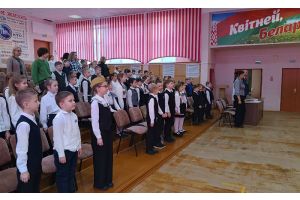 В средней школе № 11 г. Молодечно прошел смотр строя и песни